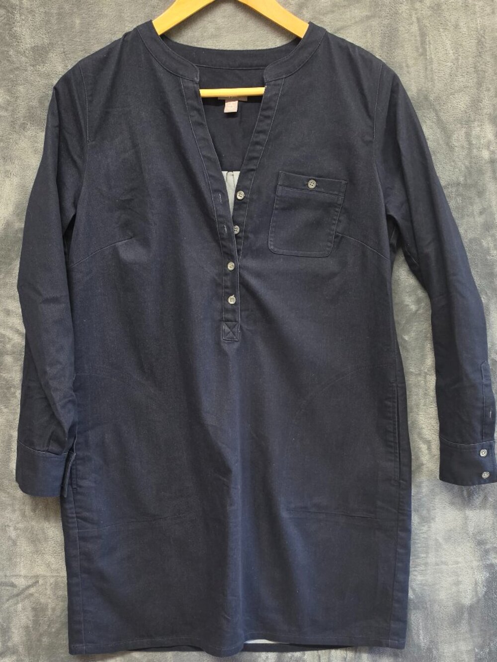 J.Jill Soft Chambray Denim Dress Size Size SP Classic